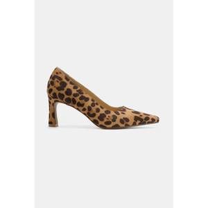 NEW BEAST FASHION women's faux suede point toe pumps in leopard
